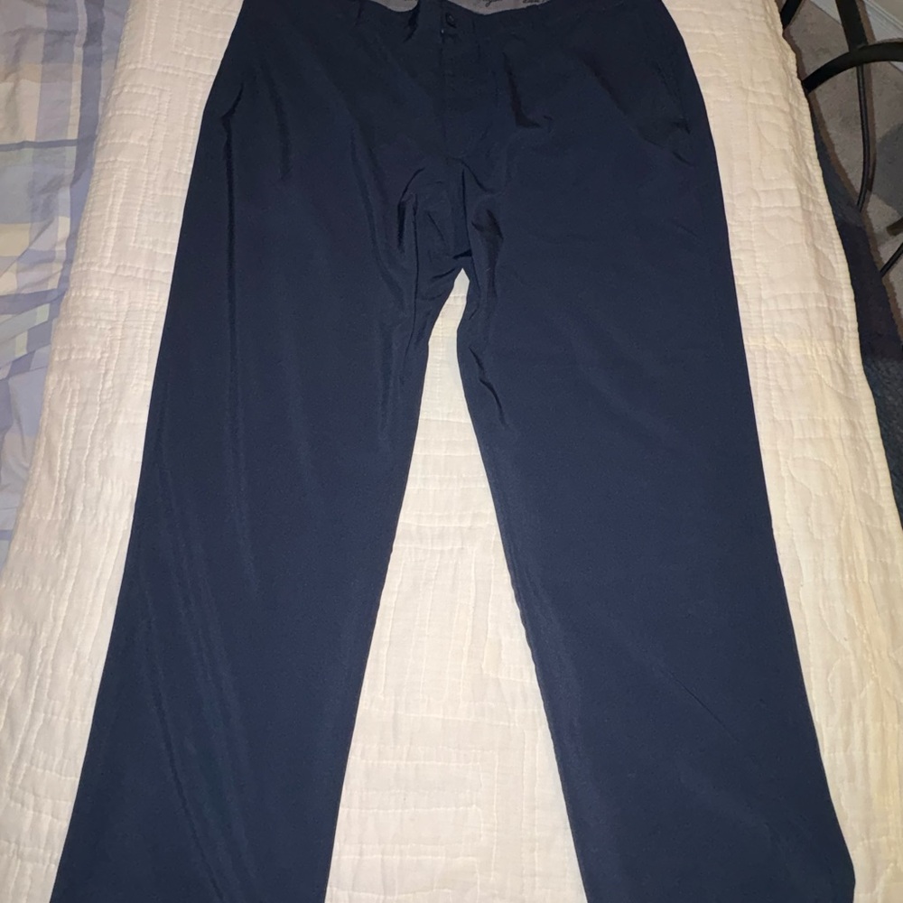 Ben Hogan Men's 42x30 Dark Blue Golf Chino Pants